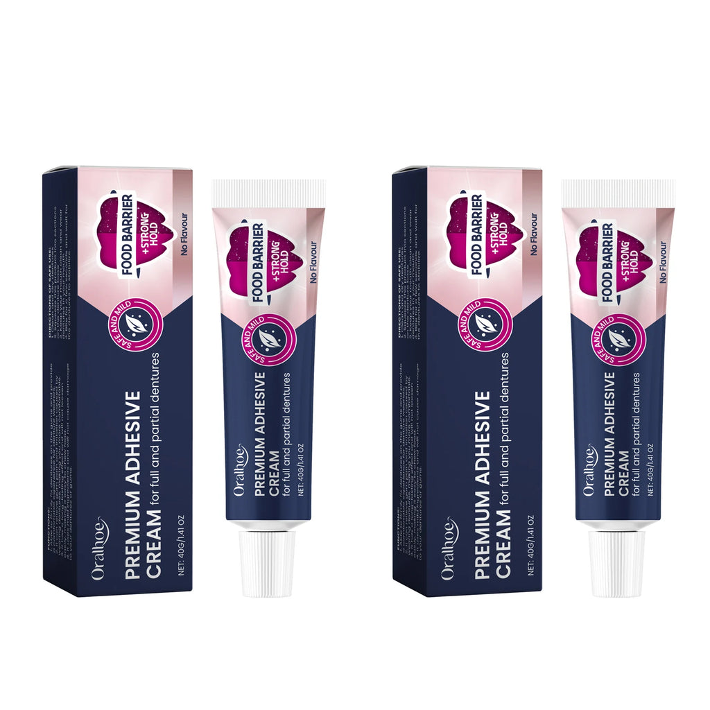 Oralhoe Denture Adhesive Cream – Long-Lasting Secure Hold Denture Adhesive Cream Oasis Select 80g boxed