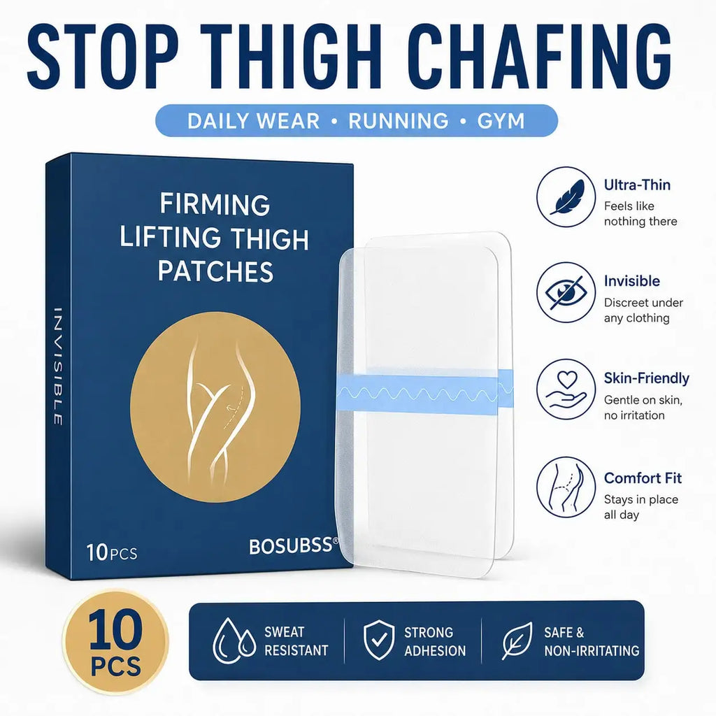 10Pcs Invisible Anti-Chafing Thigh Patches, unisex clear thigh guards, soft leg protection strips for daily wear, running & fitn Oasis Select 10pcs