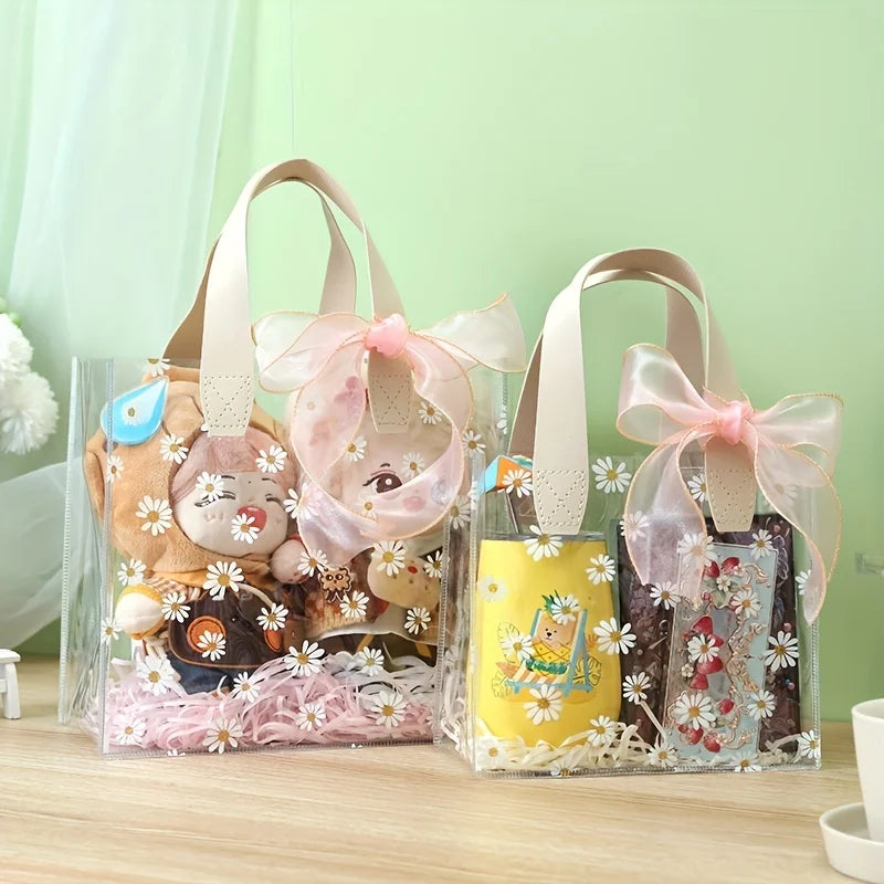 1PC Daisy Tote Gift Bag Candy Bag Thanksgiving, Day of the Dead, Eid al-Fitr, Deepavali, Christmas Portable Gift Jewelry Bag Oasis Select