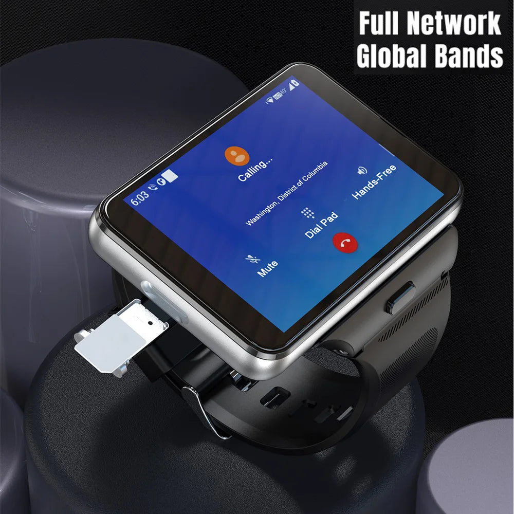 Smartwatch 2MP/8MP Dual Camera 4G Smart Watch Android 11 Men Women 2.88" 4GB RAM 64GB ROM 2300MAh Watches GPS WIFI Compass Gift Oasis Select