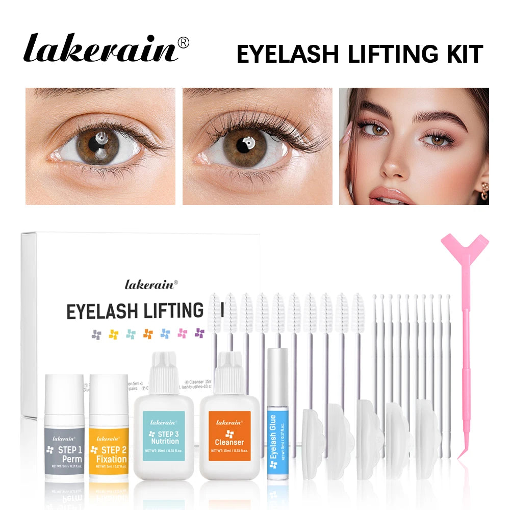 Eyelashes Lifting Kit Beauty Set Of Curly Eyelashes Eyebrow And Eyelashes Enhance Appearance Of Curly Tools Lash Perm Eye Makeup Oasis Select EYELASH LIFTING KIT