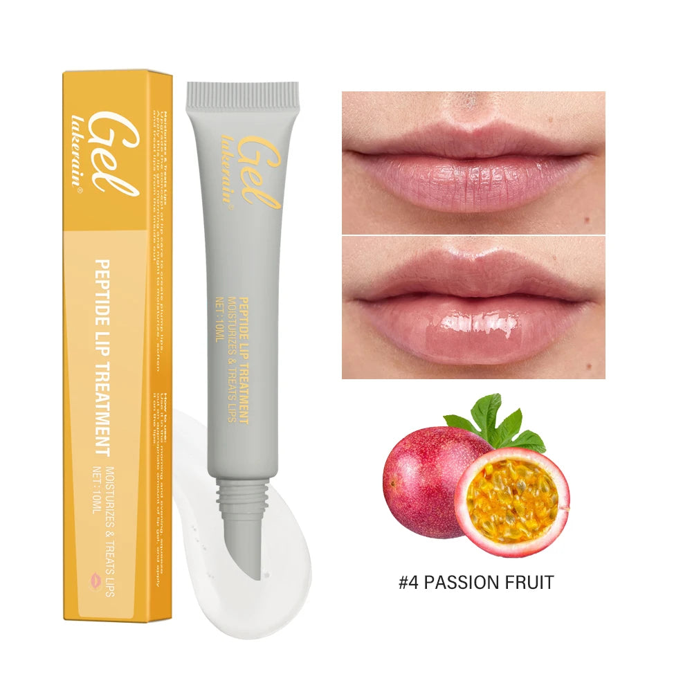 Peptide Lip Treatment Moisturizing Lip Mask Gel To Remove Dead Skin Lipstick Base Lip Cream Lip Care Mask 10ml Oasis Select 4 passion fruit