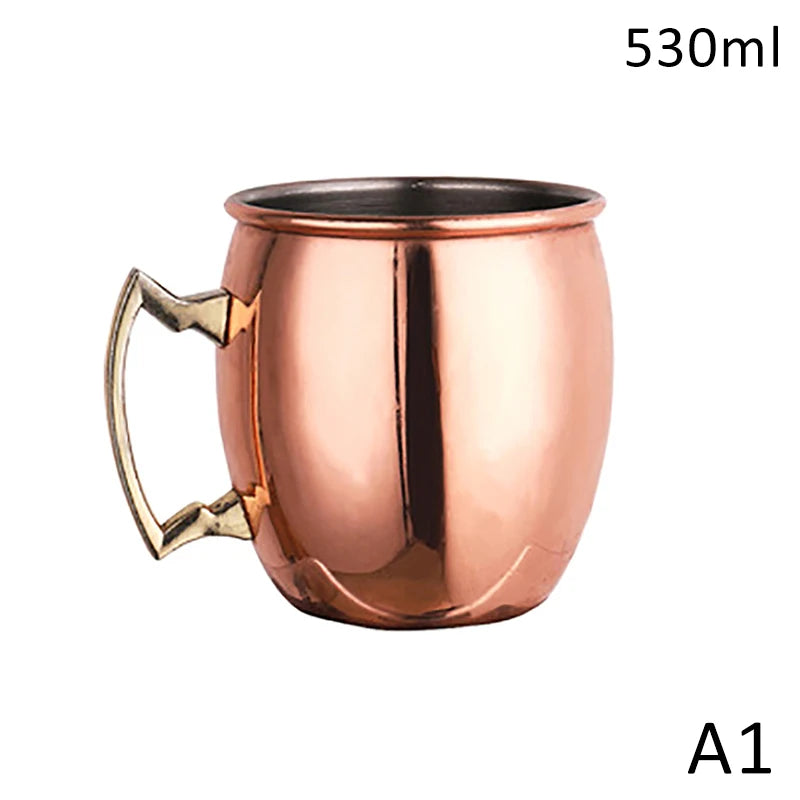 Hammered Stainless Steel Moscow Mule Mug 530ml | Bar Drinkware