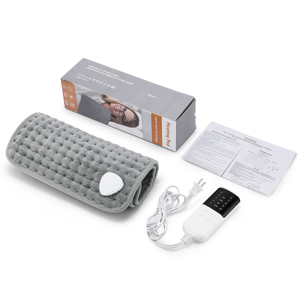 Electric Heating Pad 10-Level Temp & Timer | Soft Body Warmer