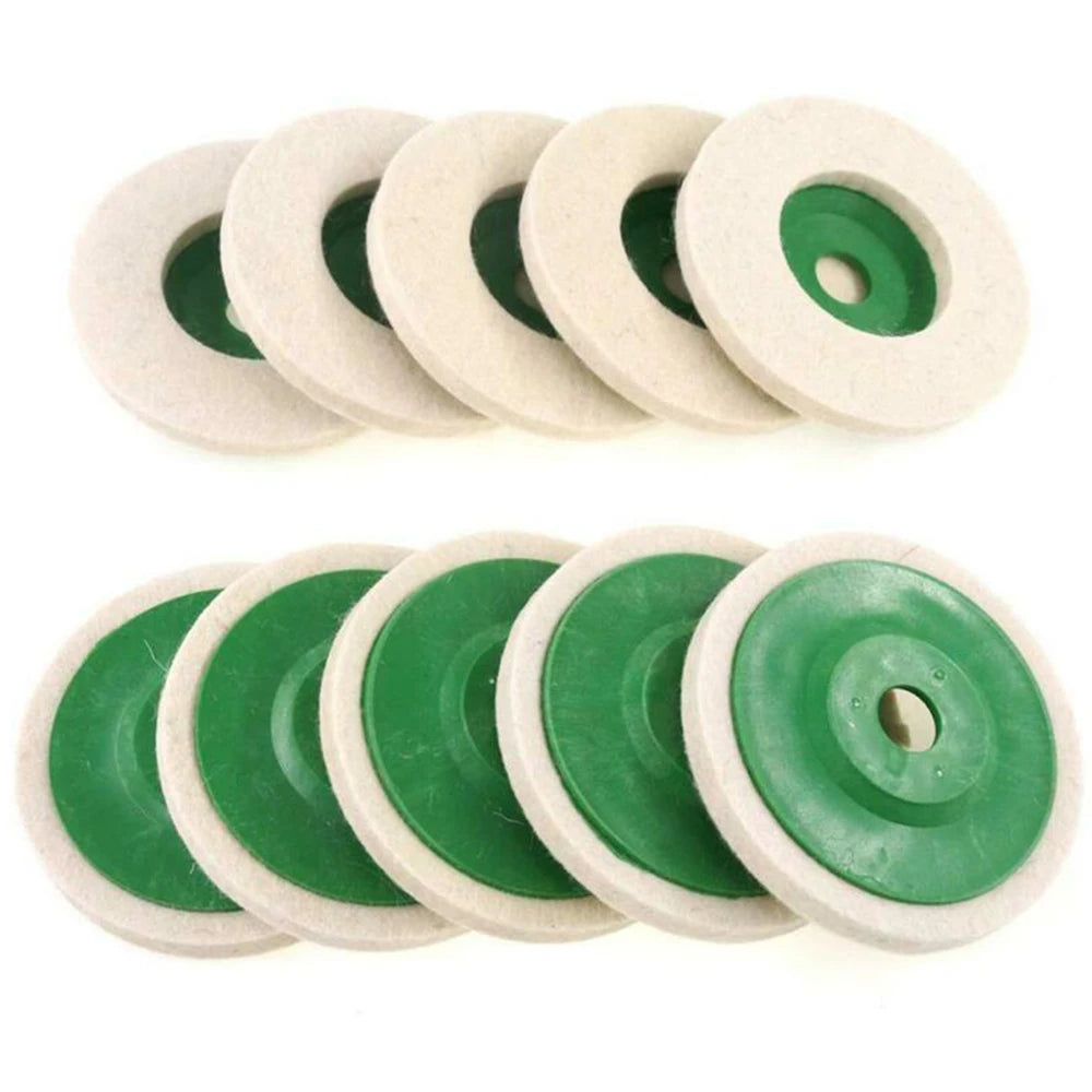 4" Wool Polishing Buffing Pads for Angle Grinder – 3 or 10 Pack Wool Polishing Pads Oasis Select