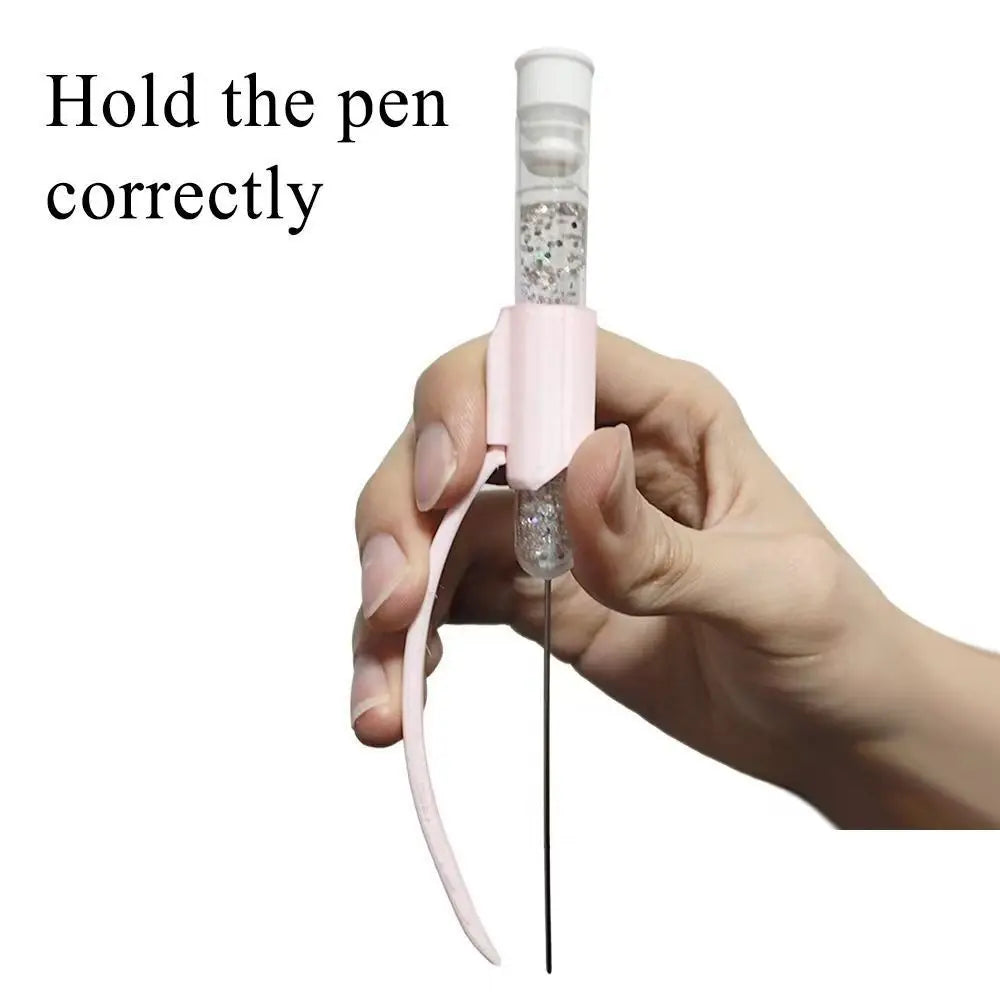 New PP 2.6mm Diamond Painting Tweezers Handmade Stainless Steel Beading Tweezers Set DIY Handmade Beads Gift Oasis Select