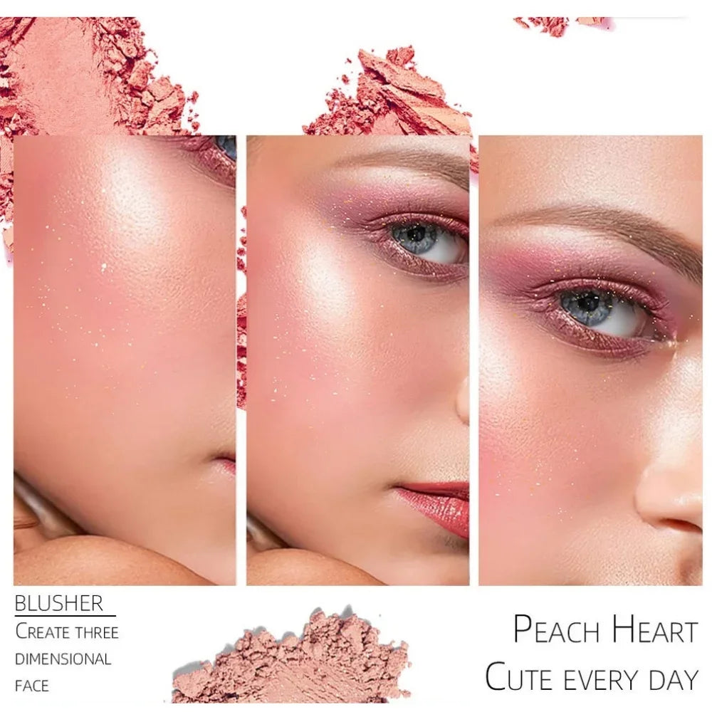 Cream Blush Palette 3 Color Highlighter Contouring Face Brightening Waterproof Long Lasting Makeup Kit Cosmetics Oasis Select