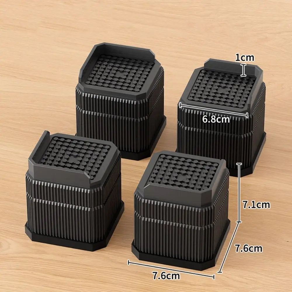 Heavy-Duty Furniture Foot Pad Non-slip Adjustable Bed Lifts Risers Square Washing Machine Support Desk Sofa Chair Legs Oasis Select