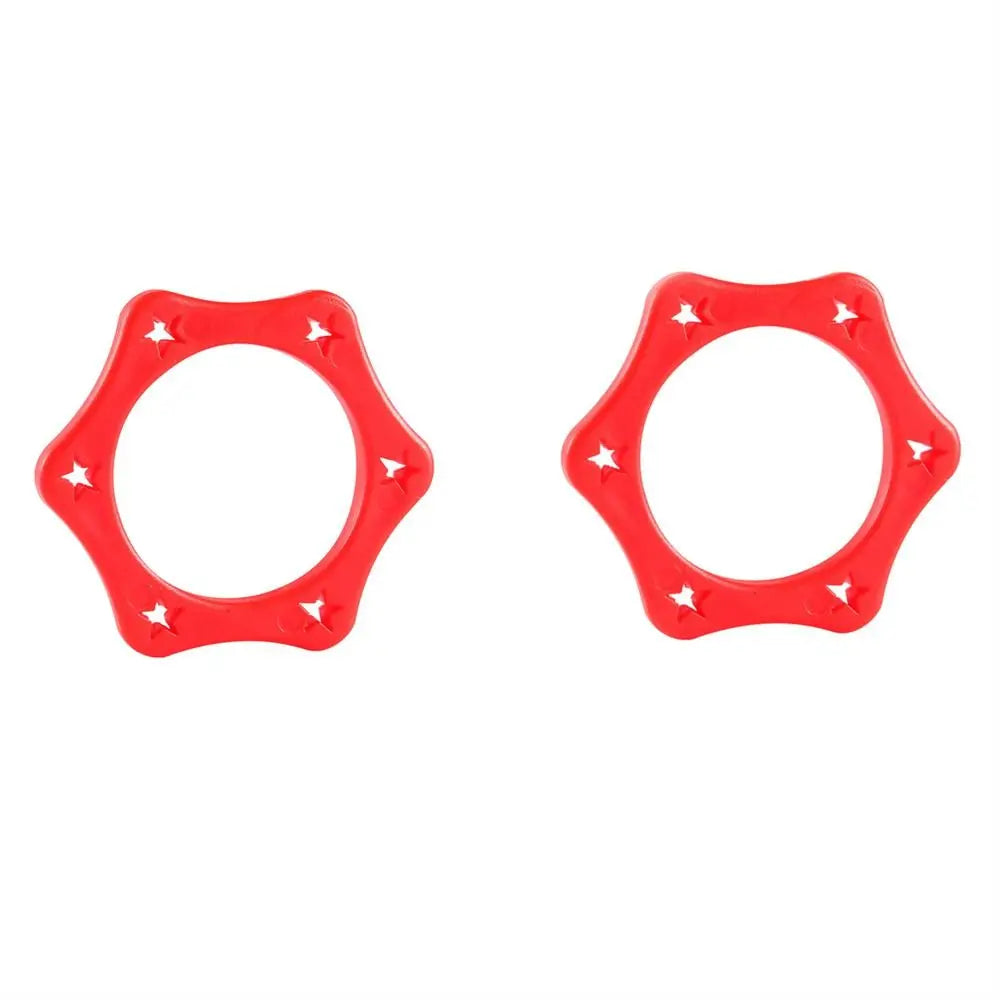 2Pcs Audio Plastic Anti-Roll Device for Handheld Microphones Fits Standard Wireless Microphone Protection Ring Bottom Rod Sleeve Oasis Select Red