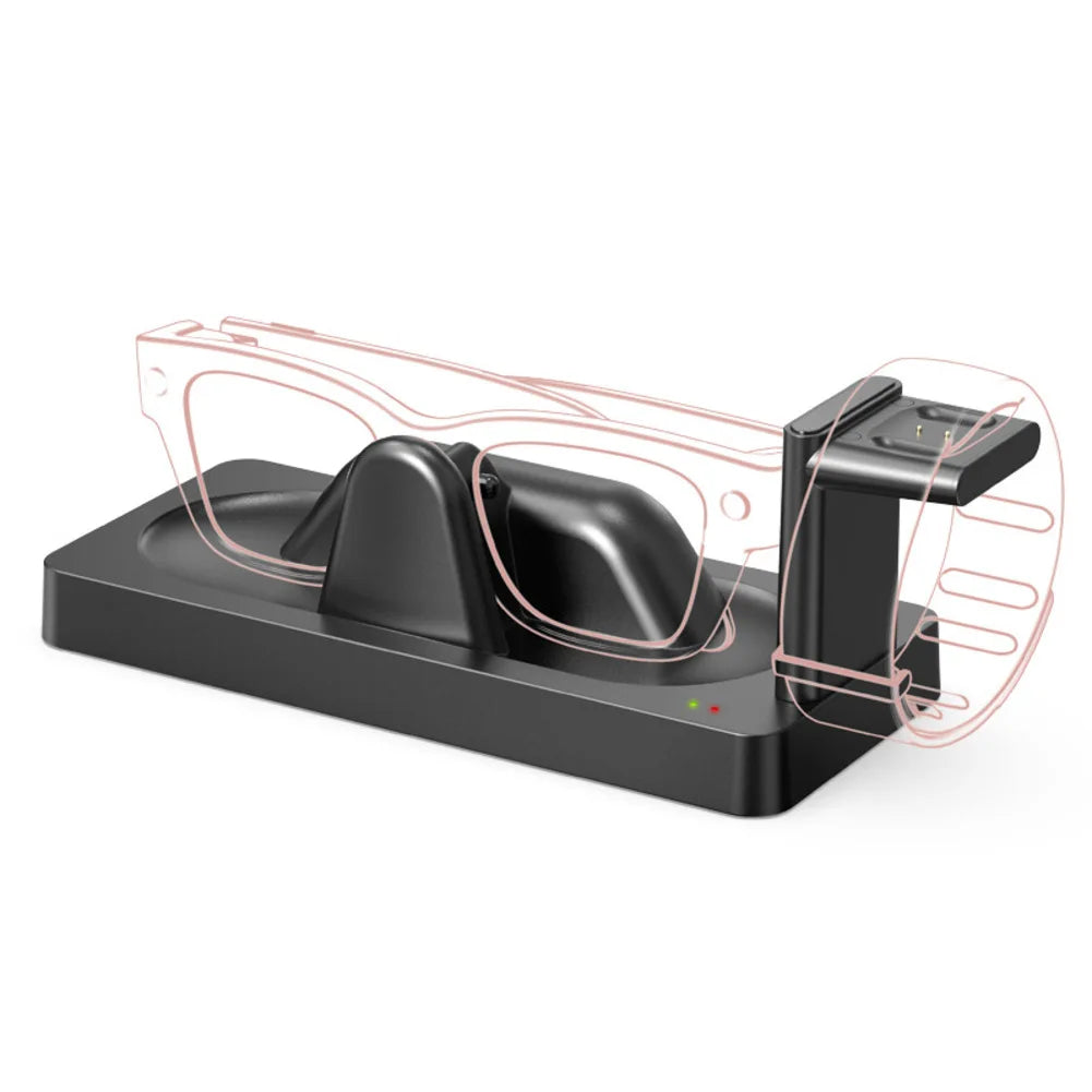 Charging Solution for Ray-Ban Display Smart Glasses and For Neural Band with Anti-Slip Base and Direct USB Power Delivery Oasis Select A