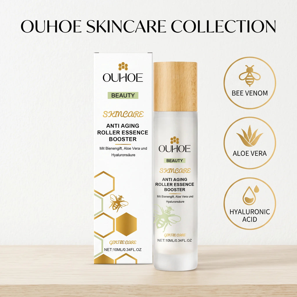 Anti Aging Roller Essence for Face Firms and Smoothes Fine Lines Bee Venom Night Rollerball Serum Hydrating Tighteing Skin Care Oasis Select