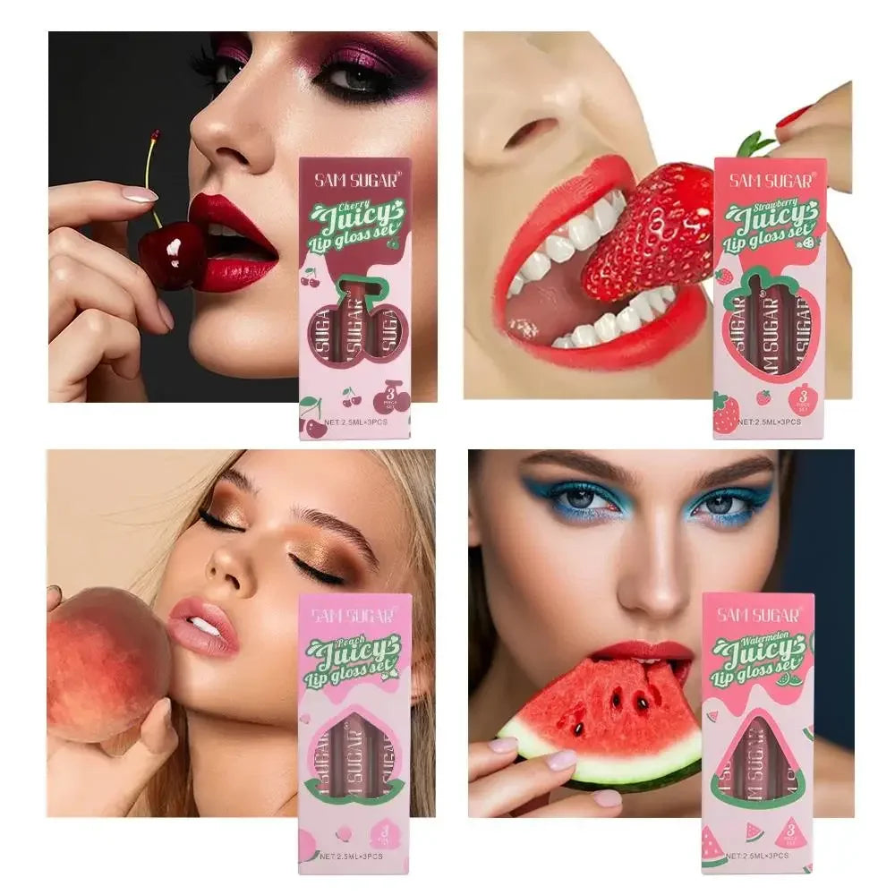 SAM SUGAR Velvet Matte Lip Gloss Set – Long Lasting Lipstick Matte Lip Gloss Set Oasis Select