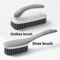 Multifunctional Shoe Brush Laundry Cleaning Brush Set Soft Bristles Household Scrubber for Washing Clothes Sneakers Boot Oasis Select 2pcs grey set