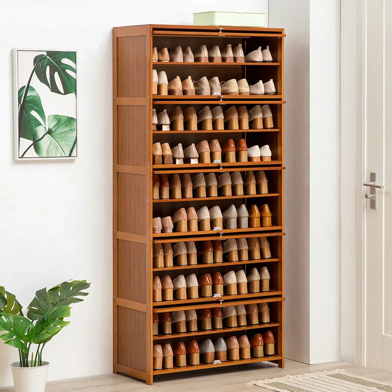 Shoe cabinet storage rack household modern door large capacity simple space saving ultra-thin solid wood Oasis Select