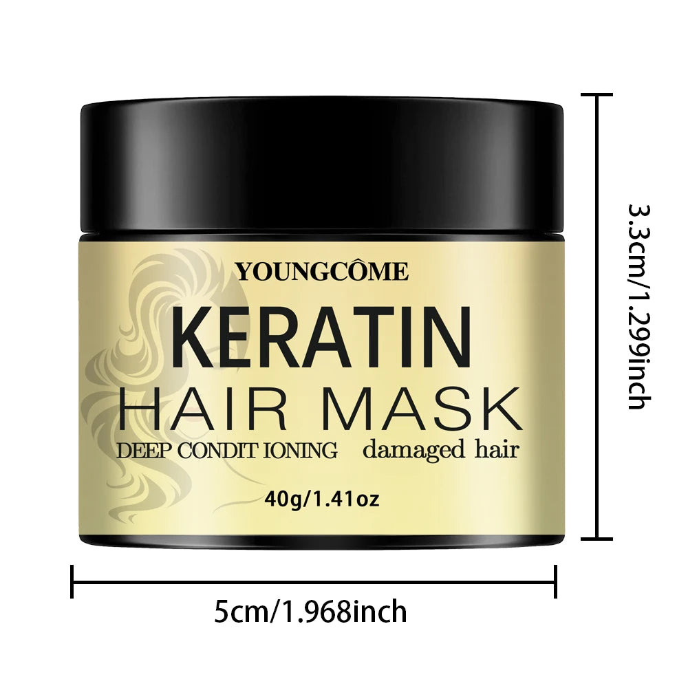 YOUNGCOME Keratin Hair Mask – Deep Conditioning Treatment 210g