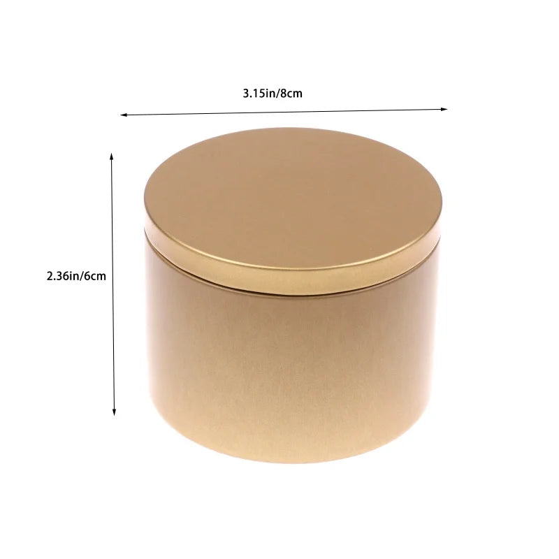 8oz Tinplate Candle Tins with Lids | Candle Making & Storage