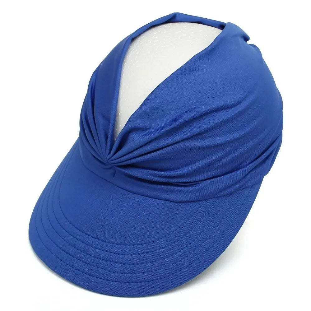 Empty Top Women Beach Sun Hat Wide Brim Double-Sided Sun-Protection Cap Flexible Anti-UV Outdoor Sports Hat Outdoor Sport Oasis Select