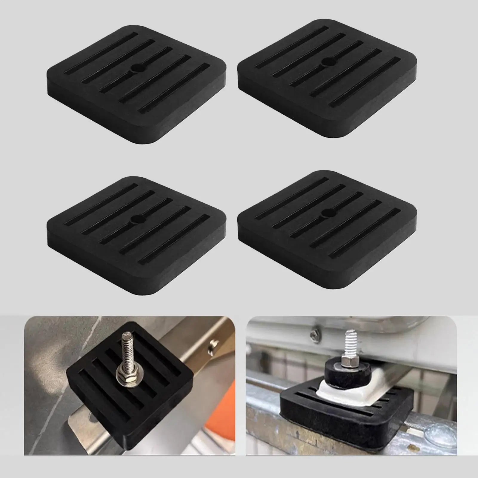 4-Pack Rubber Anti-Vibration Pads for AC & Appliances