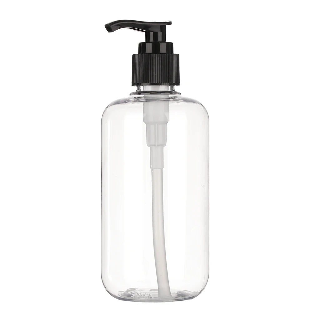 1pc Useful Plastic Shampoo Shower Gel Pump Container Liquid Shower Gel Bottles Bottling Oasis Select Transparent-300ml