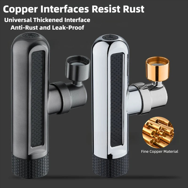 720° Rotating Kitchen Faucet 6 Modes Waterfall Spout Splash-Proof Universal Aerator Multi-Function Faucet Nozzle Extender Oasis Select