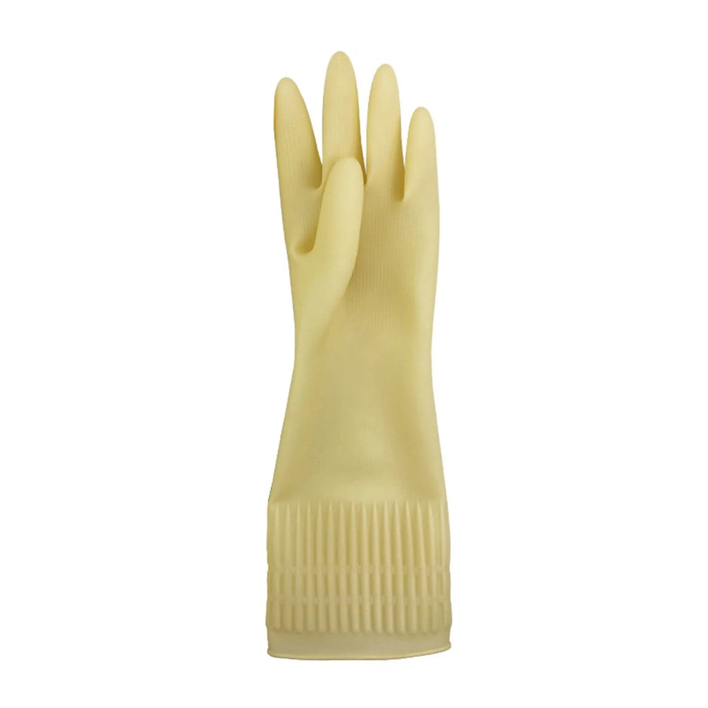 1pair Flexible Comfortable Rubber Clean Gloves Red Dish Washing Long Home Bathroom Cleaning Kitchen Accessories Oasis Select Khaki S