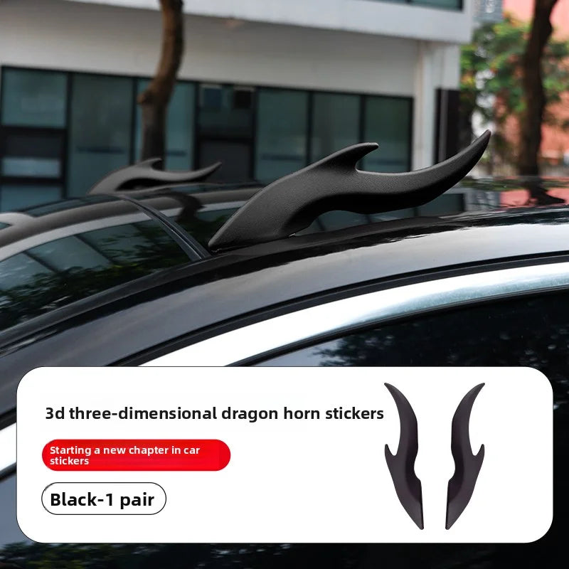 3D Dragon Horn Car Roof Sticker | SUV Truck Motorcycle Decor