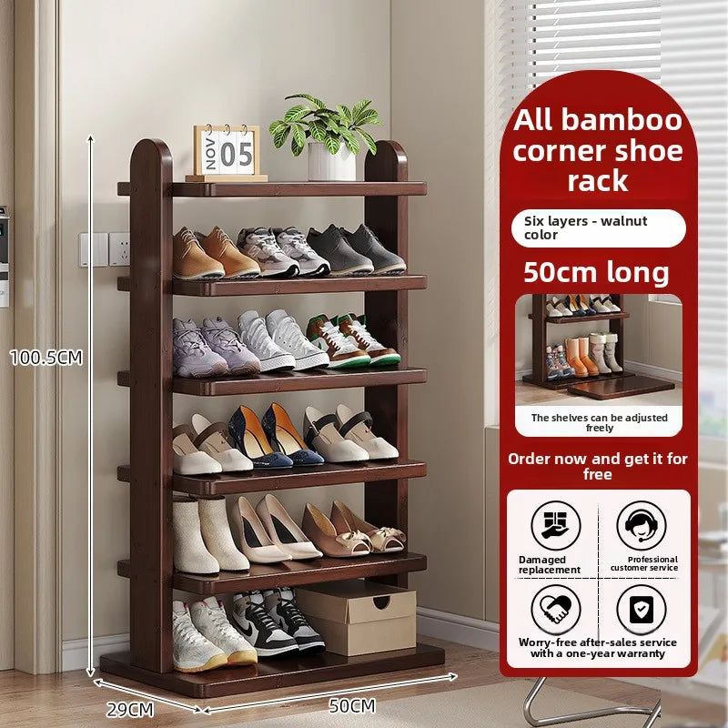 The multi-layer floor shoe rack at the entrance of the home is small and narrow, and does not occupy a simple shoe cabinet Oasis Select