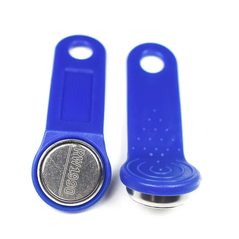 5pcs/lot rewritable RFID Touch Memory key RW1990 iButton copy card keyfor Cards Access System Oasis Select Blue 5pcs