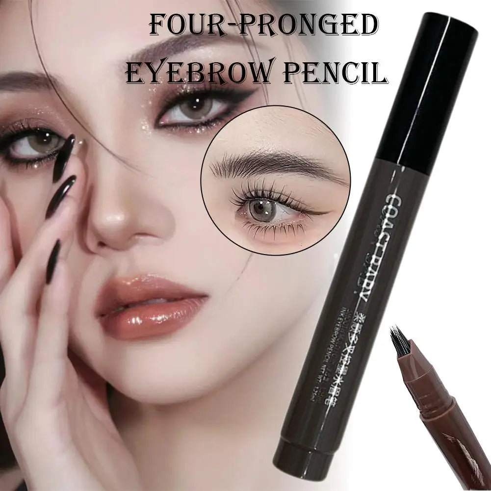 3D Microblading Eyebrow Pen – 4 Fork Tip Waterproof Brow Tattoo Microblading Brow Pen Oasis Select