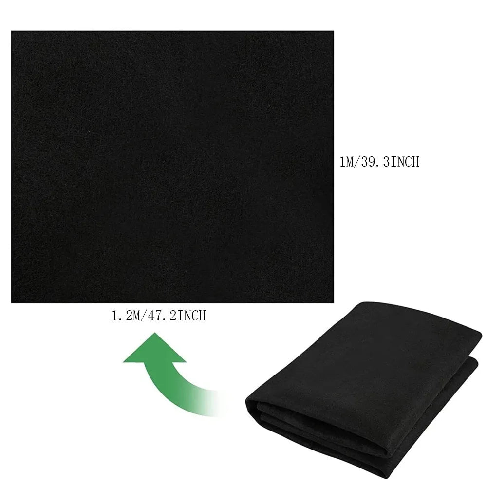 Breathable Watering Capillary Mat Reusable Eco-Friendly Basket Liner Mat with 10 Plant Tags Black Automatic Plant Watering Mat Oasis Select