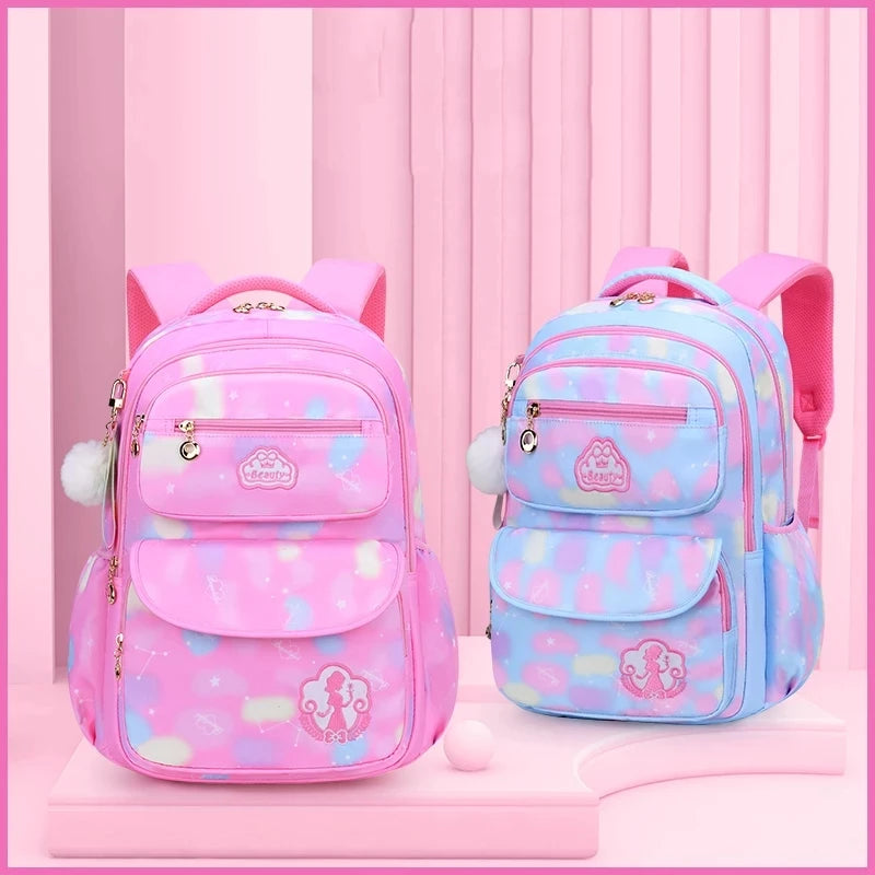 Kawaii Girls School Backpack – Cute Pink Waterproof Kids Bag