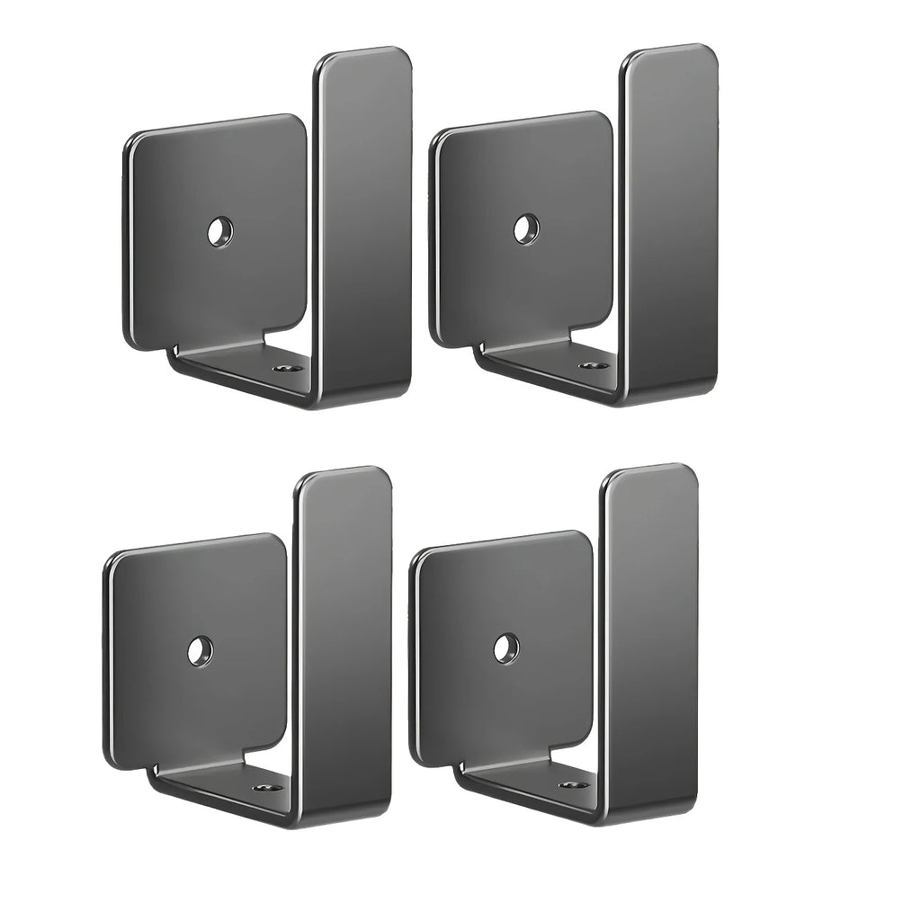 Wall Mounted WiFi Router Shelf No Drill TV Box Stand Power Strip Organizer Modem Bracket Storage Rack with Hooks for Home Oasis Select 4pcs