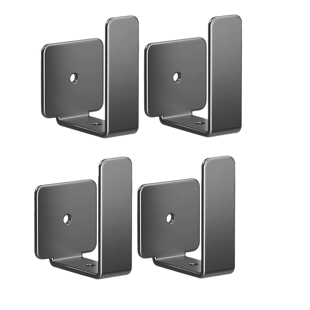 Wall Mounted WiFi Router Shelf No Drill TV Box Stand Power Strip Organizer Modem Bracket Storage Rack with Hooks for Home Oasis Select 4pcs