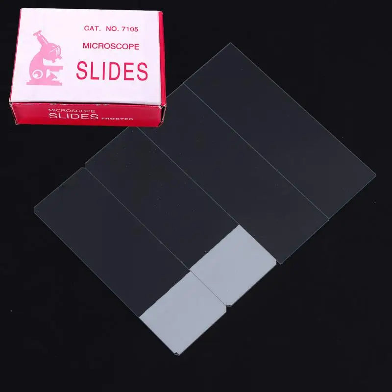 Wholesale 50Pcs DIY Accessories Microscope Slides Blank Biology Glass Slide For Basic Biological Science 25.4x76.2MM Oasis Select