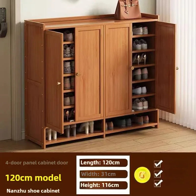 Multi-functional shoe cabinet shoe rack large capacity shoe storage rack dustproof multi-layer shelf Oasis Select Four door C