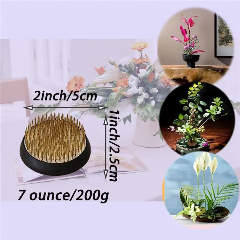 LIKE WISH 3Piece Flower Frogs Holder Kenzan Japanese Pin Frogs For Flowers Fixation And Decoration Oasis Select