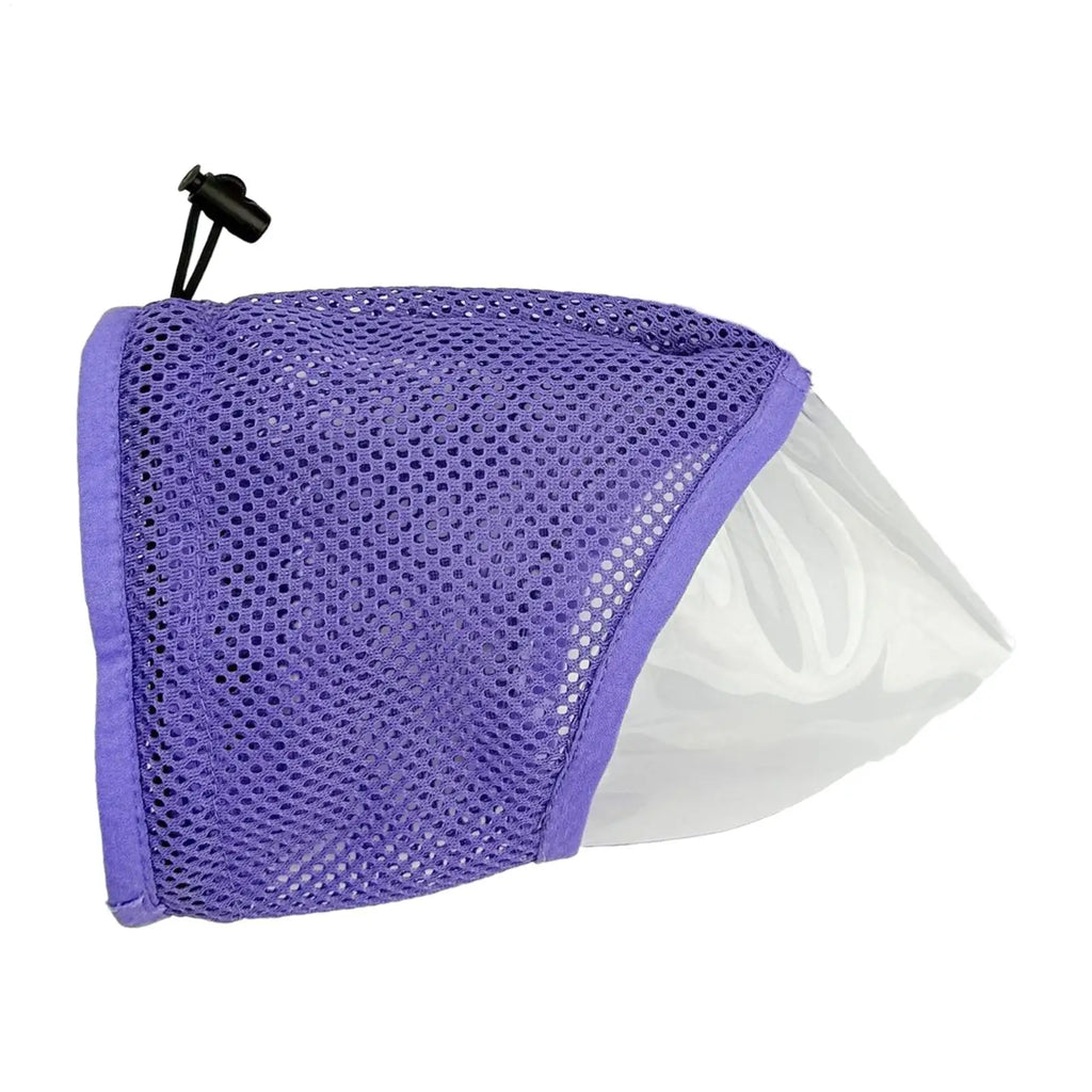 Pet Muzzle Cat Adjustable Drawstring Mouth Cover Prevent Biting Accidental Ingestion Mesh Breathable Comfortable Anti Stuffiness Oasis Select