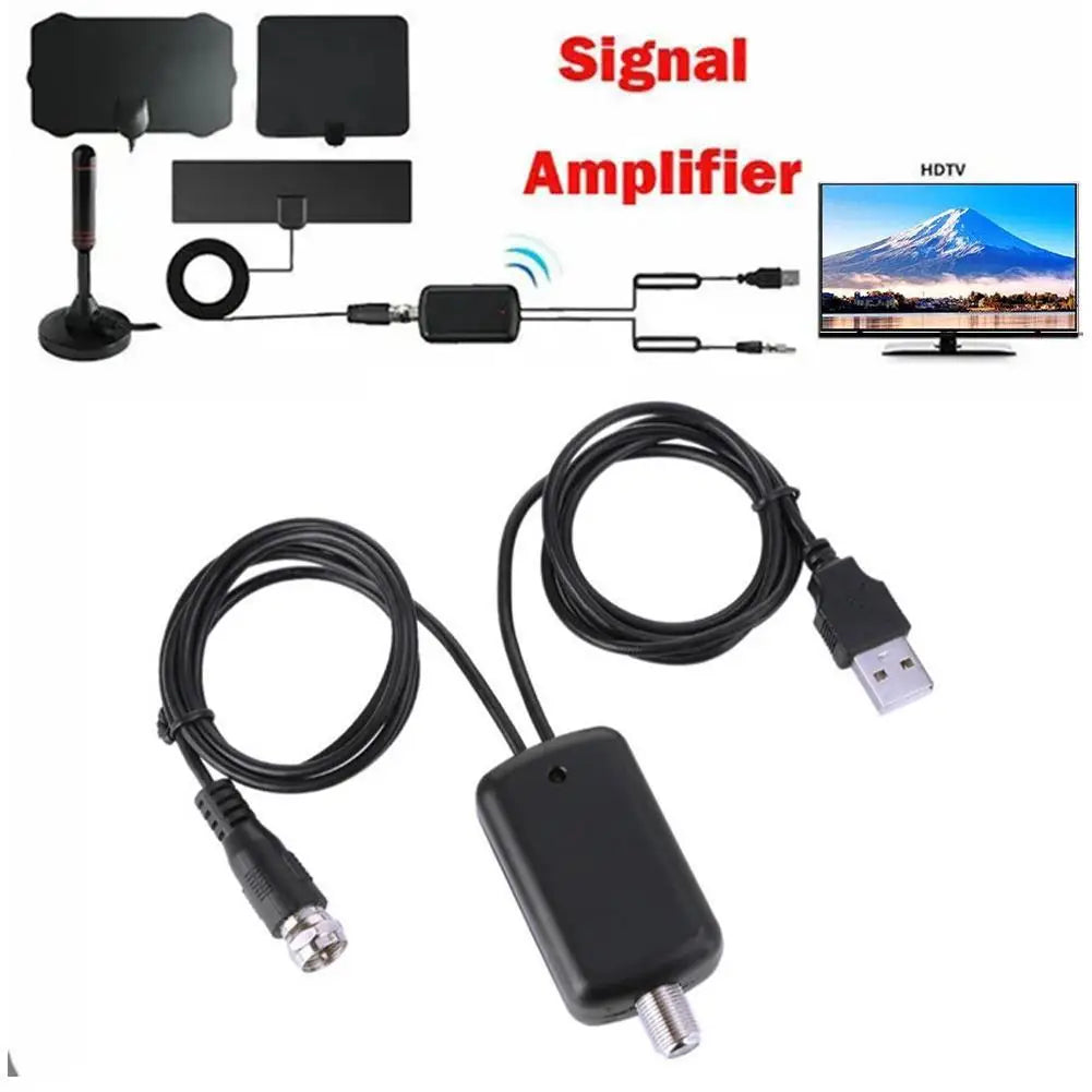 HDTV Antenna Amplifier – 200 Mile Indoor/Outdoor Signal Booster
