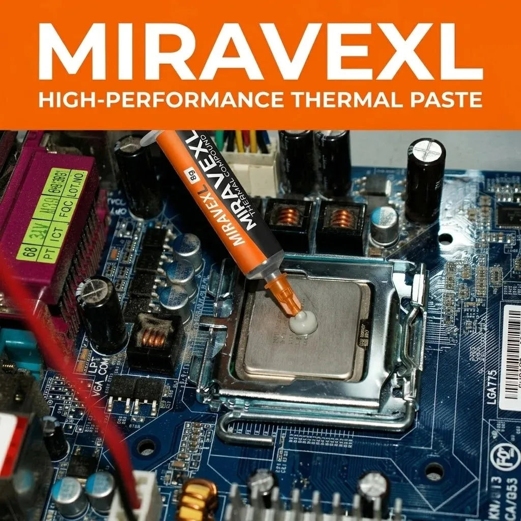 MIRAVEXL 8g Non-Conductive Thermal Paste Safe Cooling Heatsink Compound For CPU GPU PC Console Repair & Heat Dissipation + Tools Oasis Select