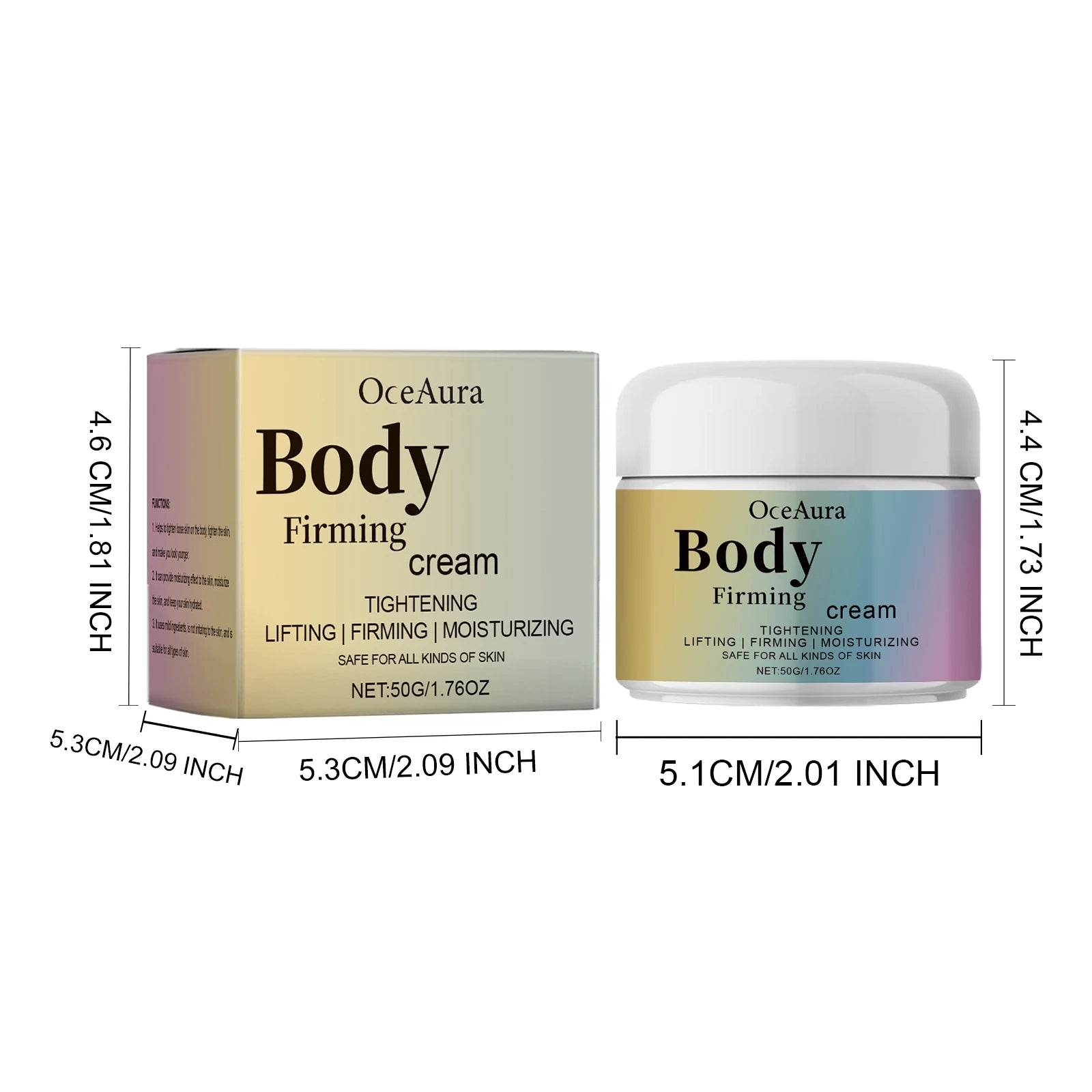 OceAura Collagen Firming Body Cream – Tighten & Lift Skin 50g Firming Body Cream Oasis Select 50g Boxed