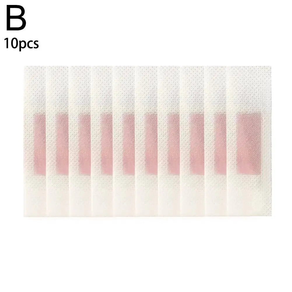 10/50pcs Facial Wax Strips Painless Hair Removal Wax Strips for Armpit Lips Leg Body Hair Remove Stickers Eyebrow Face Wax Paper Oasis Select 10PCS -pink