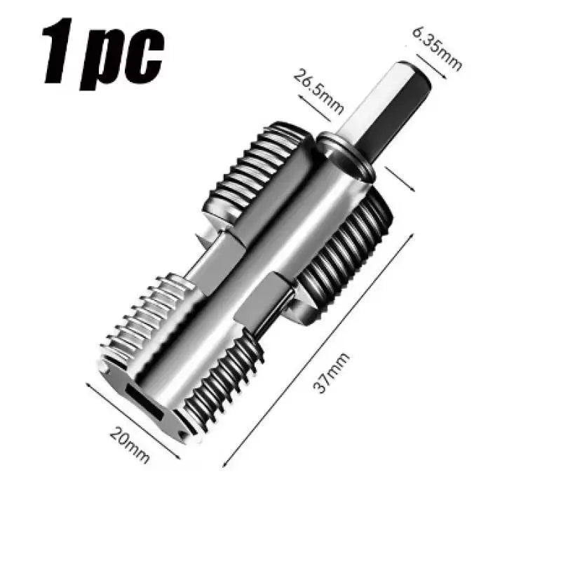 4Points 6Points PPR Water Pipe Internal Thread Opener Hexagonal Universal For PVC Pipe Thread Tap Hand Electric Drills Hand Tool Oasis Select 1pcs
