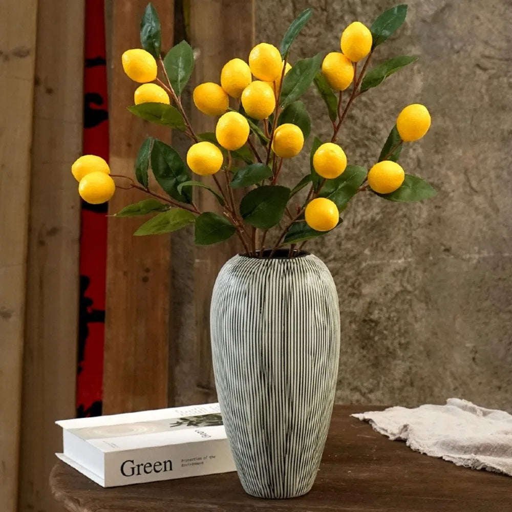 Artificial Lemon Branch | Faux Fruit Décor for Weddings & Home