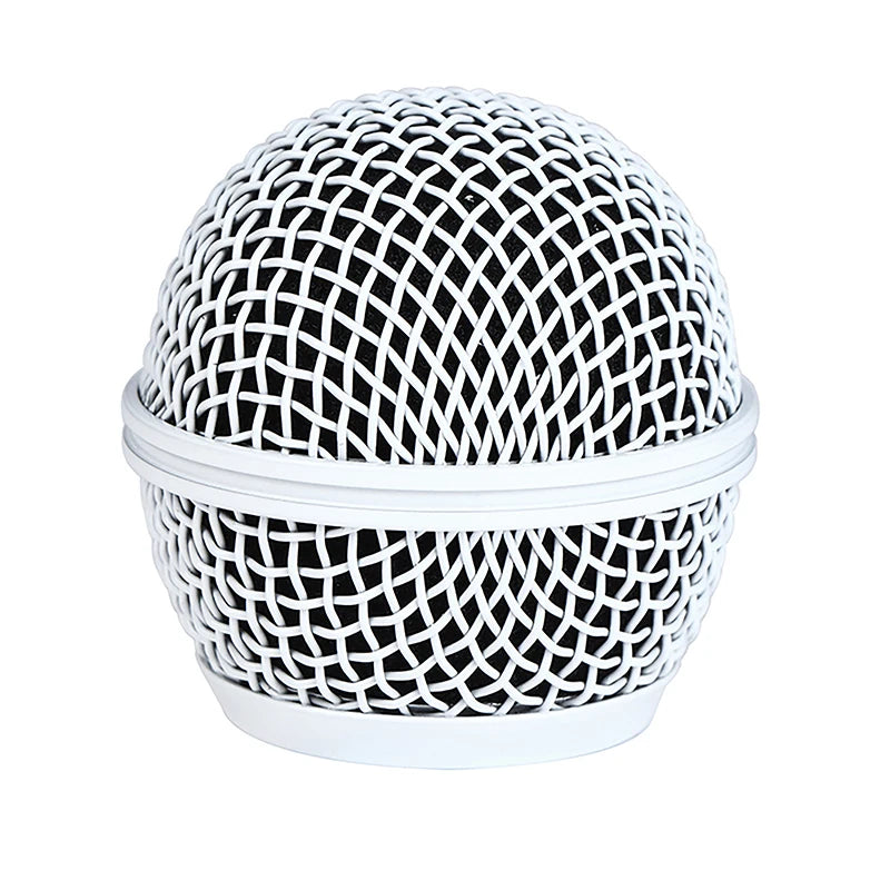 1pc For Shure SM58 Wireless Microphone Replacement Metal Microphone Grille Replacing Professional Party Mic Head Part Oasis Select White