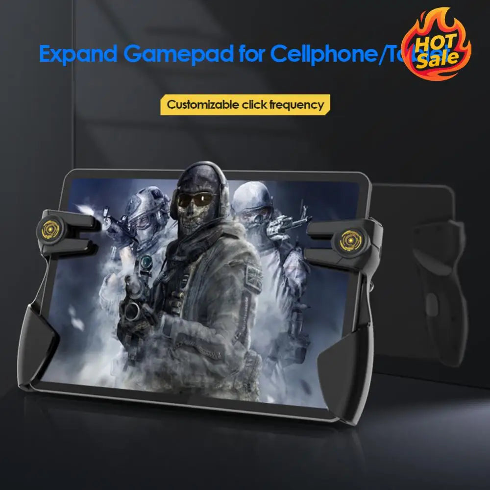 Six Finger Game Controller Gamepad Trigger Handle Button Gamepad Joystick Grip Tablet Accessories for Tablet Phone Mobile Oasis Select