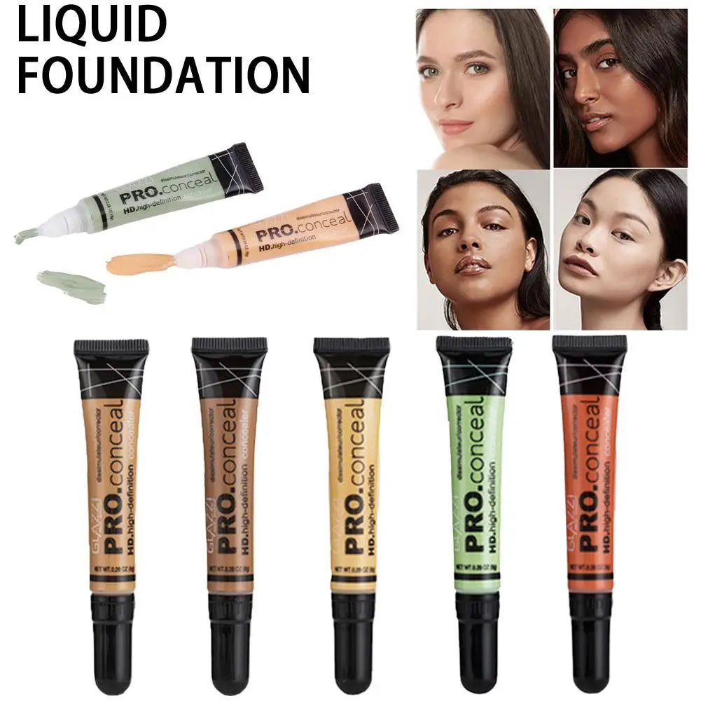 Hose Liquid Foundation Matte Nude Makeup Facial Foundation Highlight Concealer Oil Control Full Coverage Foundation for Brighten Oasis Select