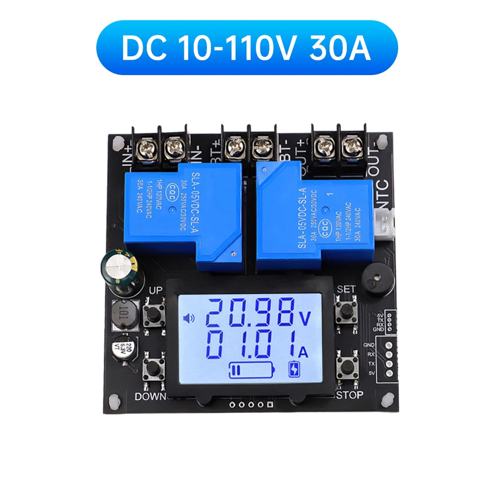 DC10-110V BT13 Voltmeter Coulomb Meter Voltage Current Tester Battery Charge and Discharge Protection Battery Capacity Indicator Oasis Select