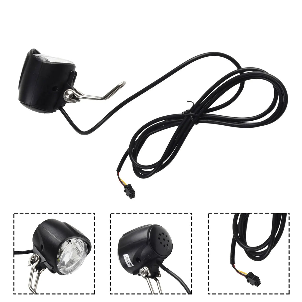 5W Headlight 6-80V Accessory Black E Bike For Electric Bicycle Front Light Led Light Parts Waterproof Practical Oasis Select