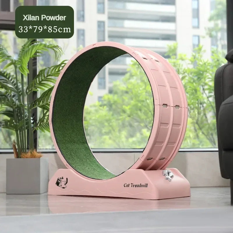 Cat Toys Silent Treadmill Wear-Resistant 0 Formaldehyde Cat Fitness Treadmill Wheels Sustainable Cat Play Cat Accessories Oasis Select Pink 80cm