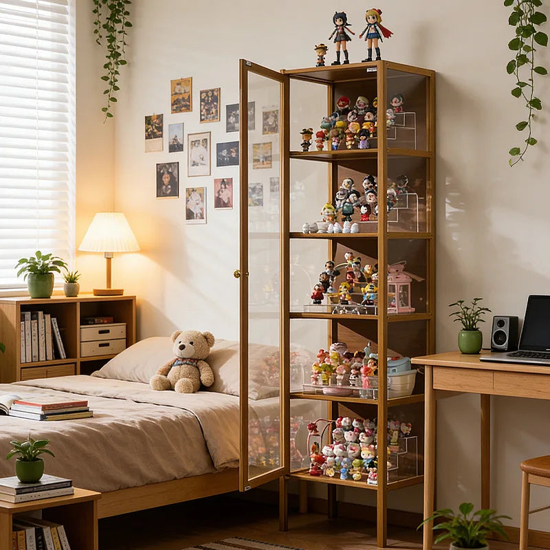 Figure Display Cabinet Household Dustproof Acrylic Transparent Model Toy Display Cabinet Ornament Rack Oasis Select
